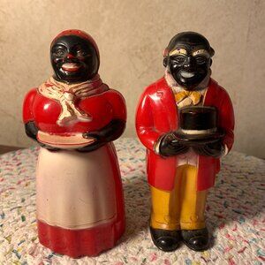 Aunt Jemima & Uncle Mose Salt & Pepper Set * Excellent Condition!